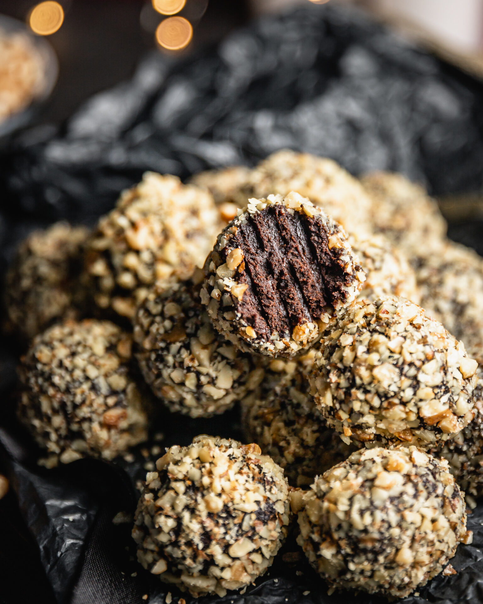 Walnut Crusted Date Mocha Truffles That Green Olive